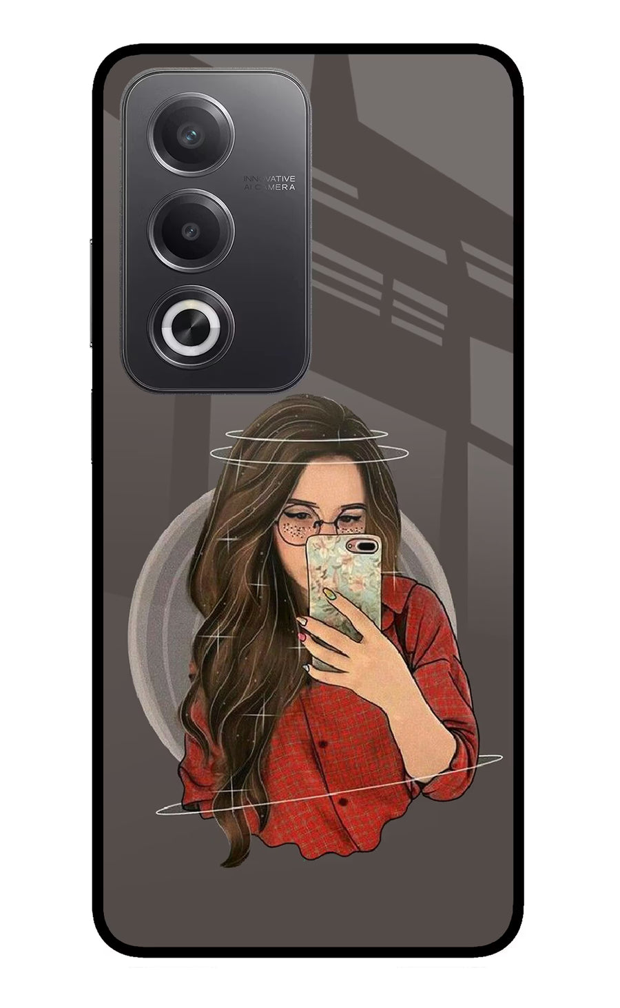 Selfie Queen Oppo A3 Pro 5G Back Cover, Glass case