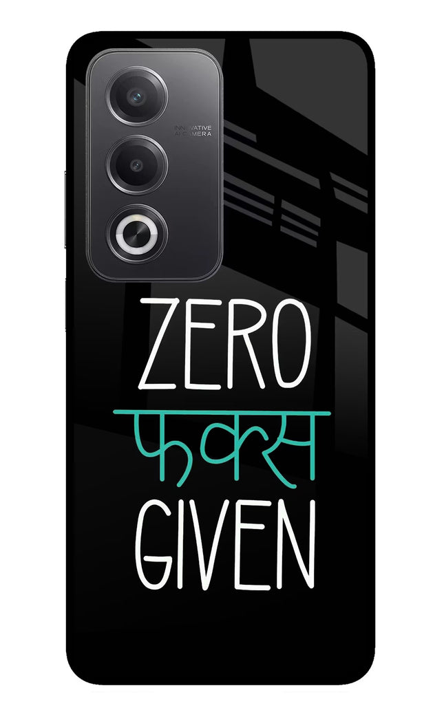 Zero Fucks Given Oppo A3 Pro 5G Glass Case