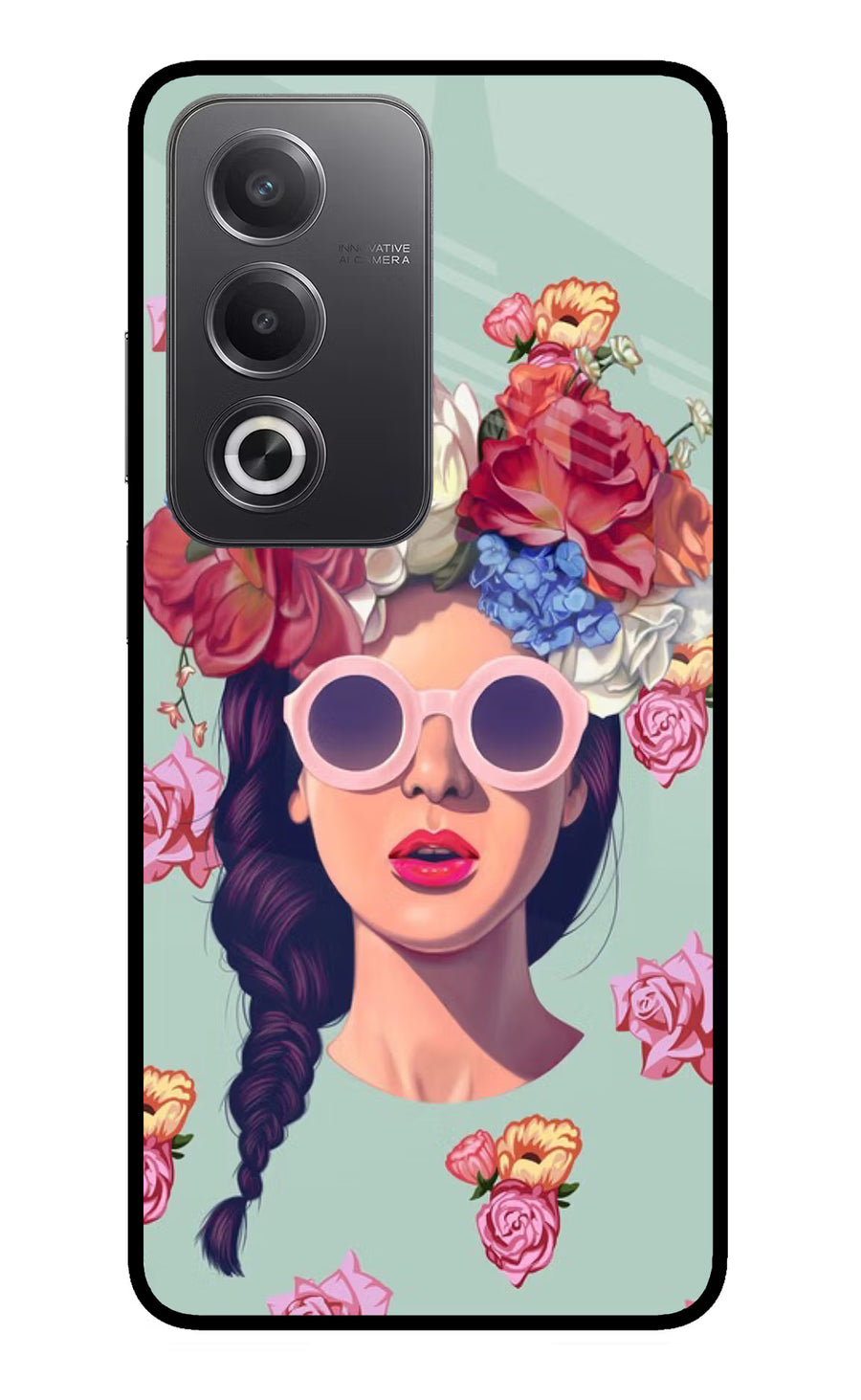 Pretty Girl Oppo A3 Pro 5G Back Cover, Glass case