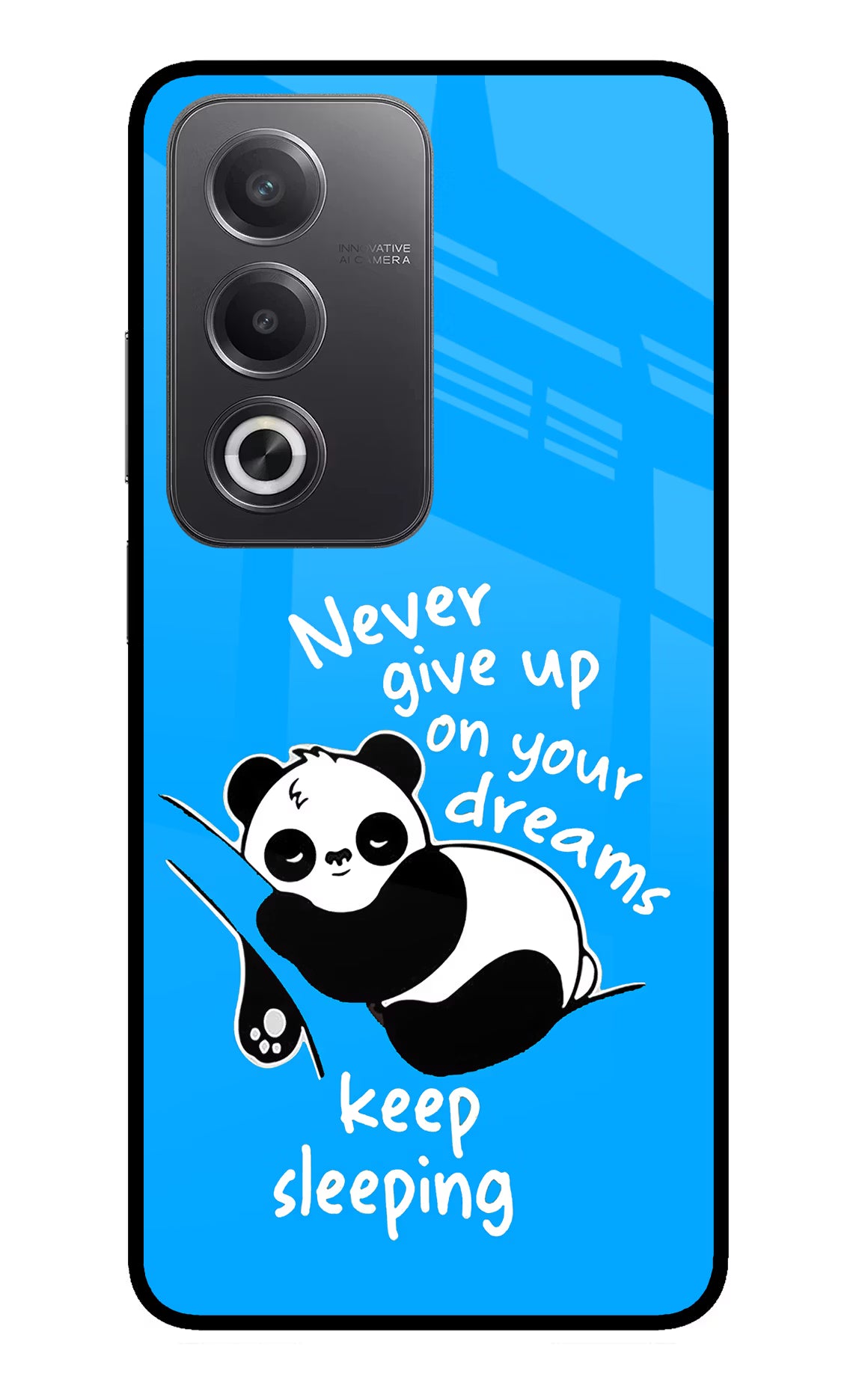 Keep Sleeping Oppo A3 Pro 5G Glass Case Back Cover by Casekaro