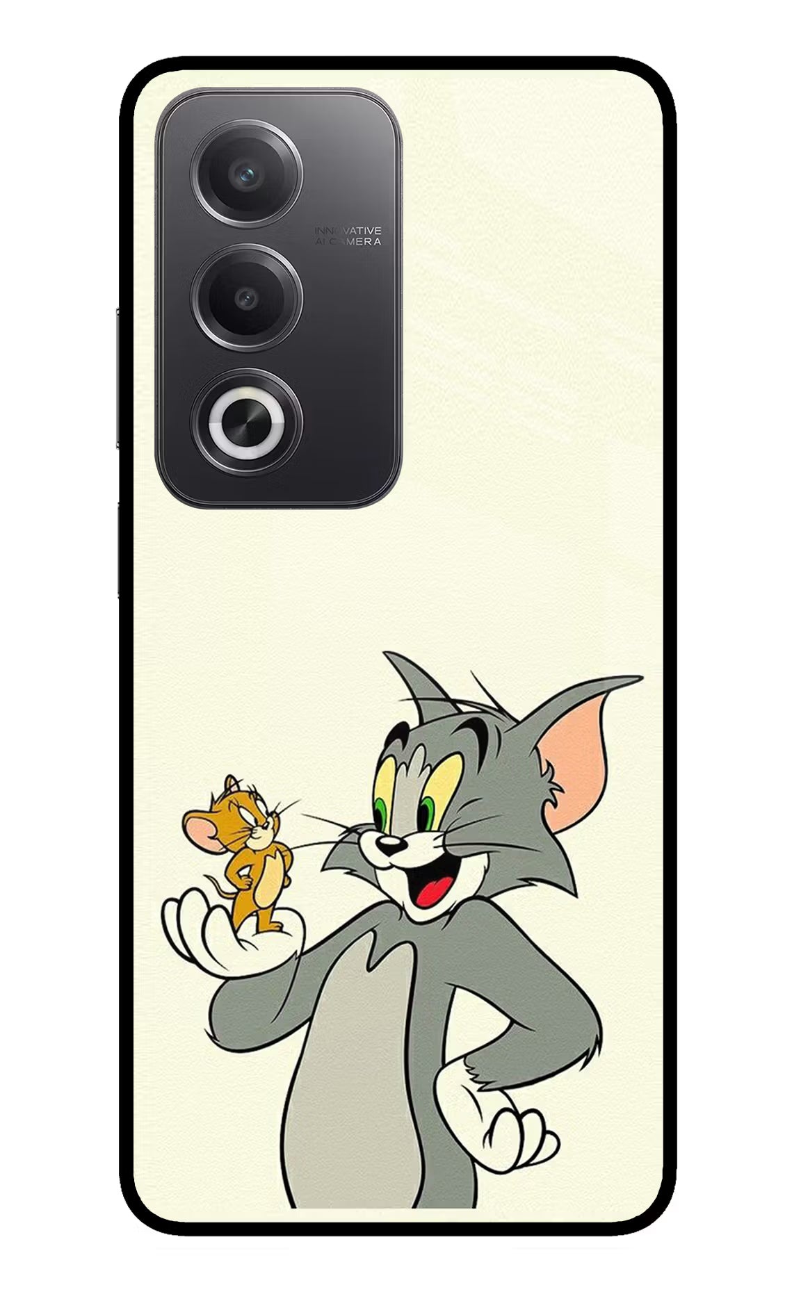 Tom & Jerry Oppo A3 Pro 5G Glass Case Back Cover by Casekaro