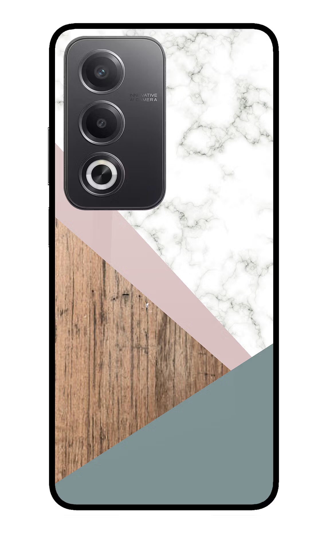 Marble wood Abstract Oppo A3 Pro 5G Glass Case