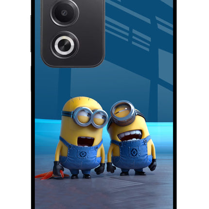 Minion Laughing Oppo A3 Pro 5G Glass Case