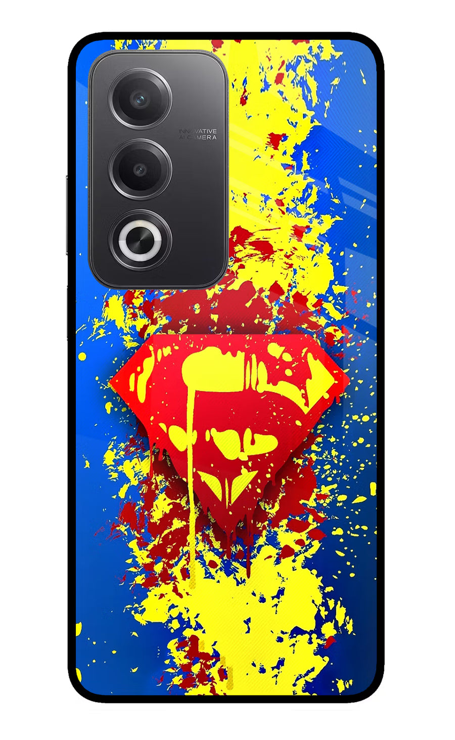 Superman logo Oppo A3 Pro 5G Back Cover, Glass case