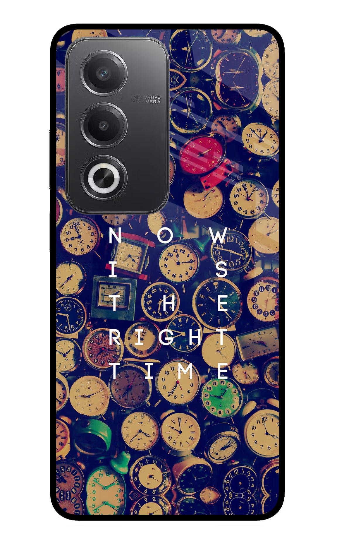 Now is the Right Time Quote Oppo A3 Pro 5G Glass Case