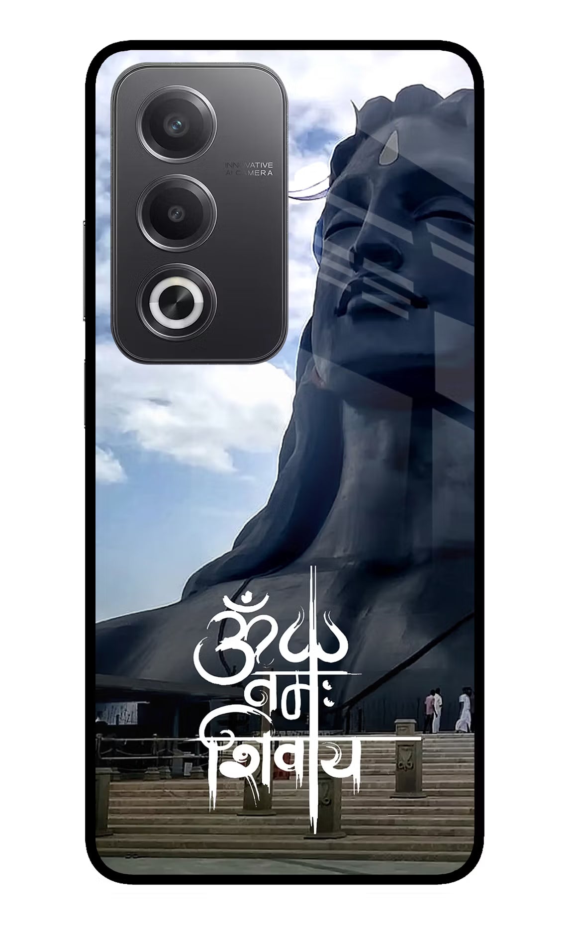 Om Namah Shivay Oppo A3 Pro 5G Glass Case Back Cover by Casekaro