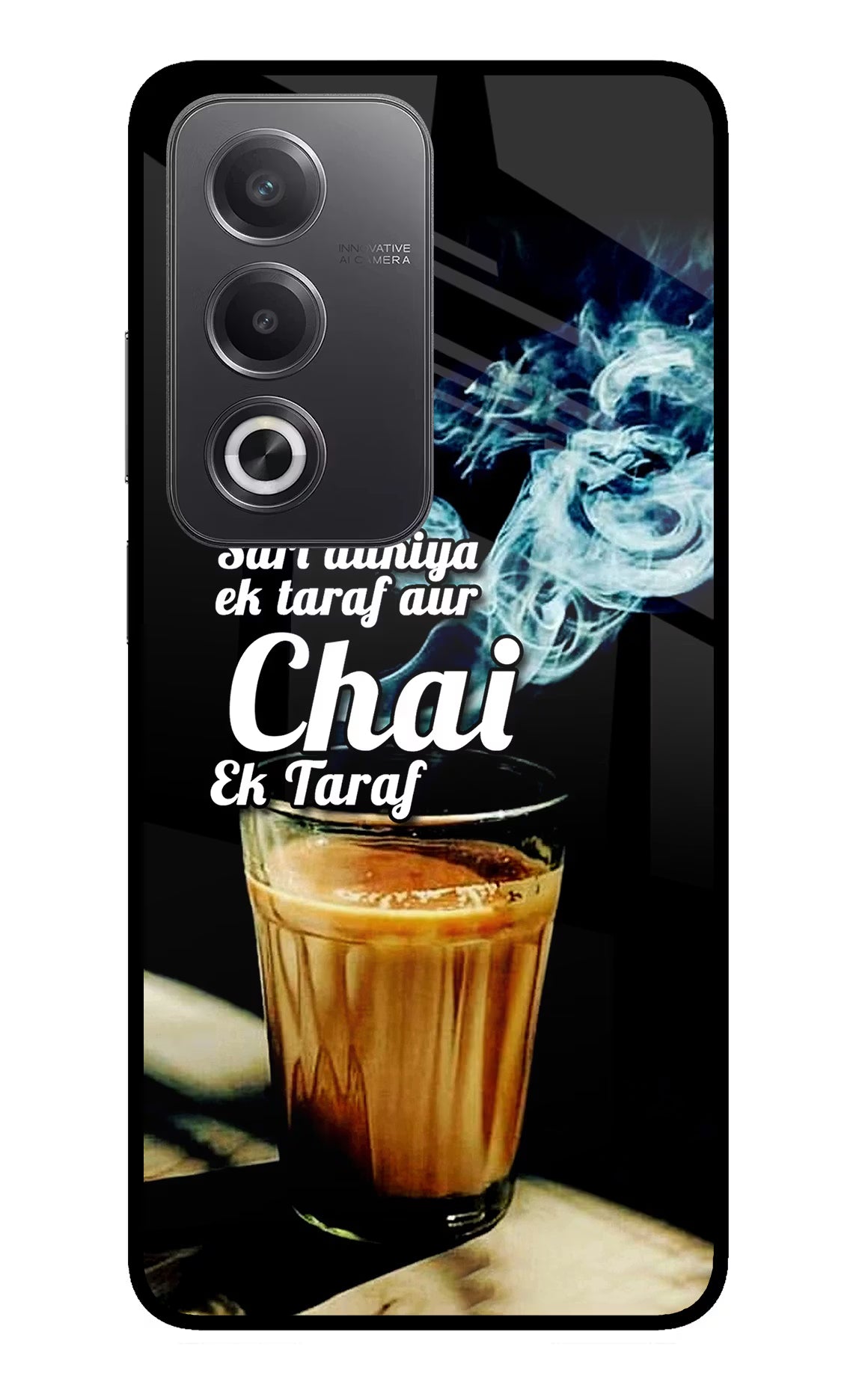 Chai Ek Taraf Quote Oppo A3 Pro 5G Glass Case