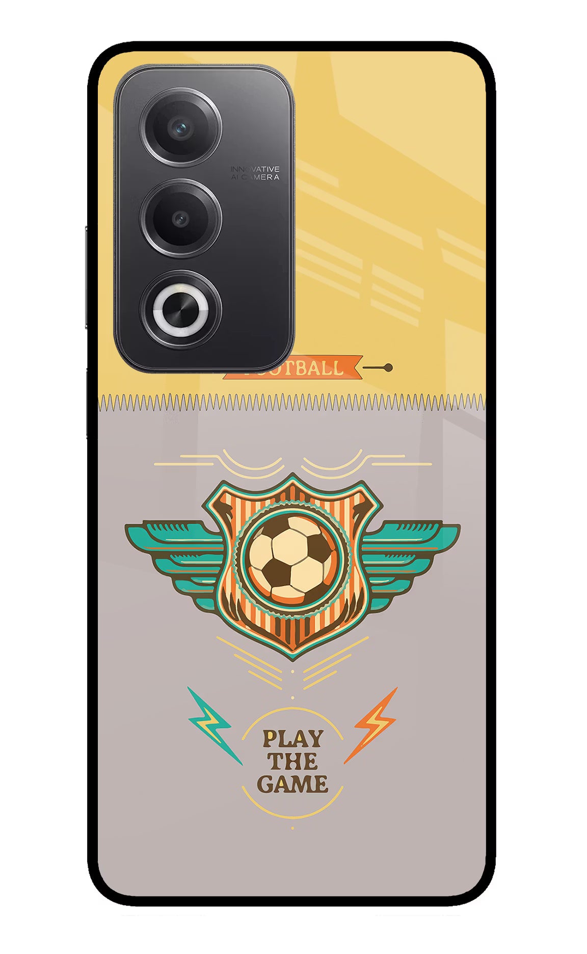Football Oppo A3 Pro 5G Glass Case