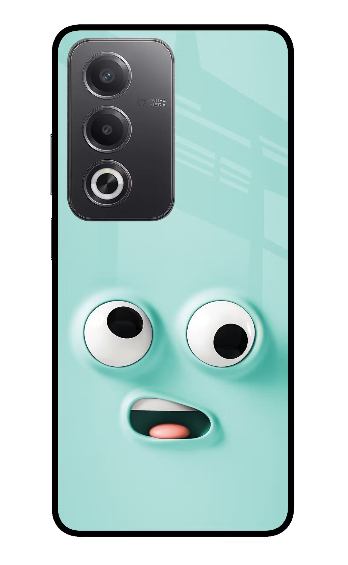 Funny Cartoon Oppo A3 Pro 5G Glass Case Back Cover by Casekaro