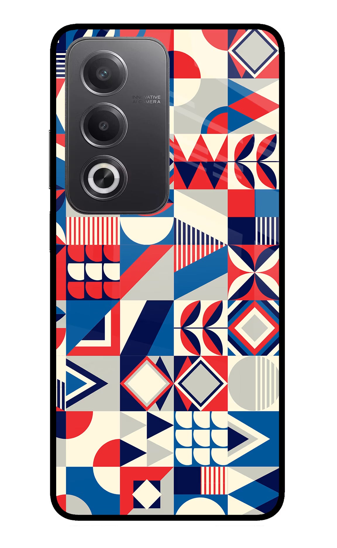 Colorful Pattern Oppo A3 Pro 5G Glass Case