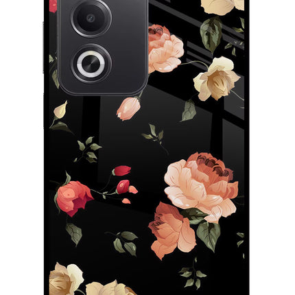 Flowers Oppo A3 Pro 5G Glass Case Back Cover by Casekaro