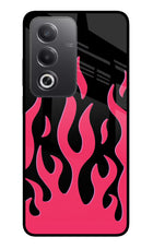 Fire Flames Oppo A3 Pro 5G Glass Case Back Cover by Casekaro