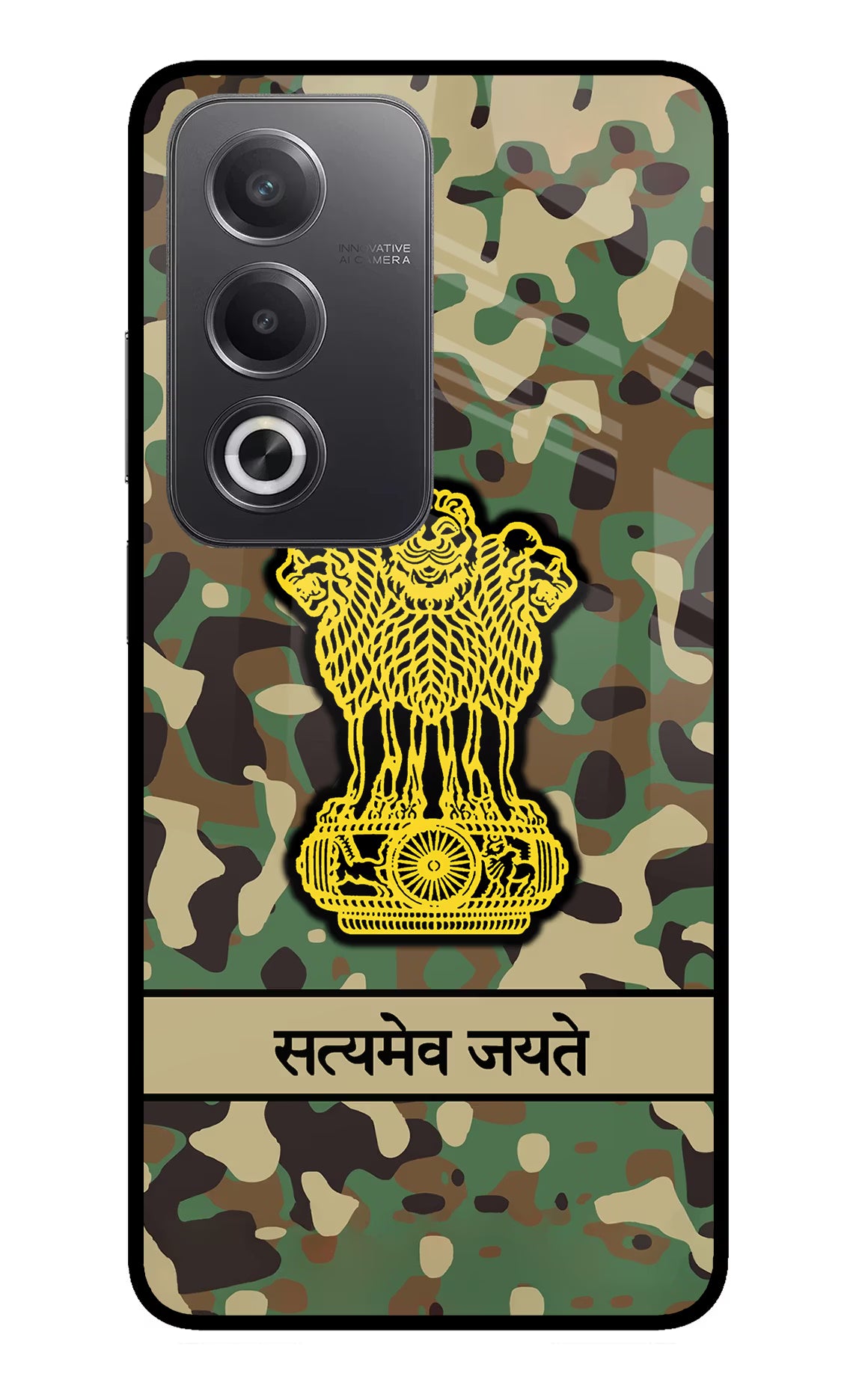 Satyamev Jayate Army Oppo A3 Pro 5G Glass Case