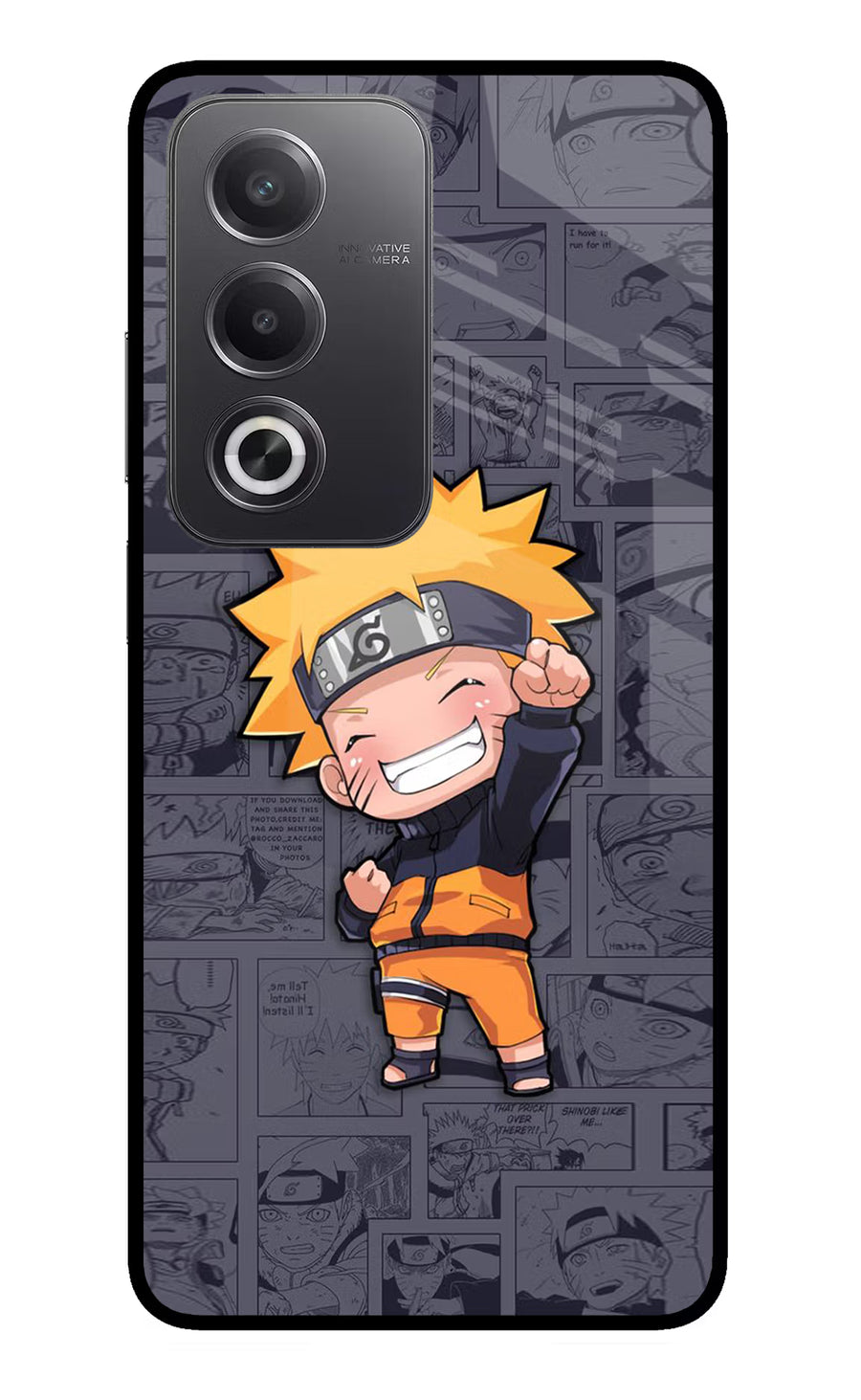 Chota Naruto Oppo A3 Pro 5G Back Cover, Glass case