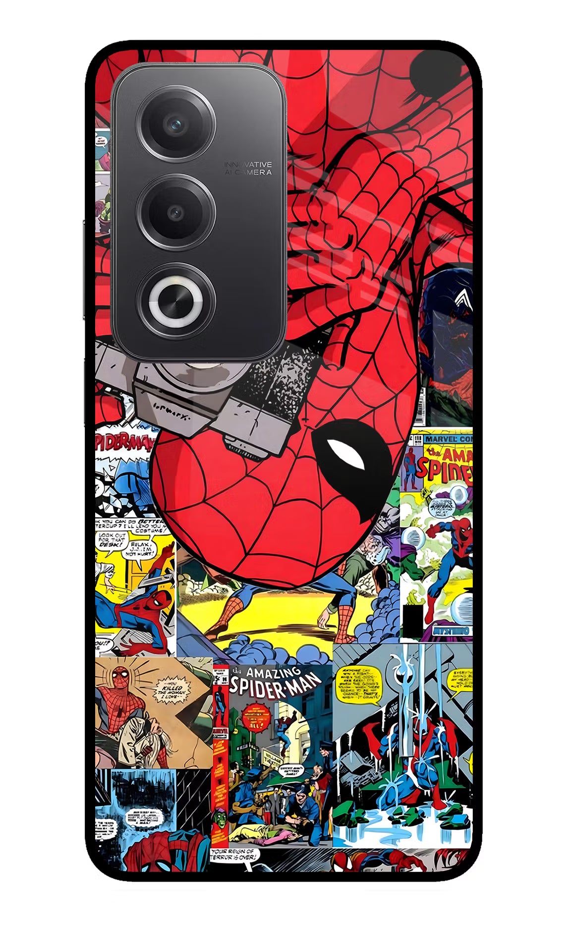 Spider Man Oppo A3 Pro 5G Glass Case