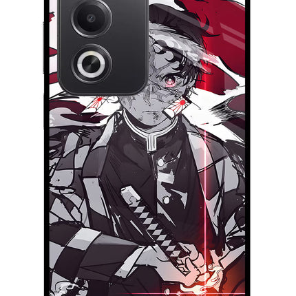 Demon Slayer Oppo A3 Pro 5G Glass Case Back Cover by Casekaro