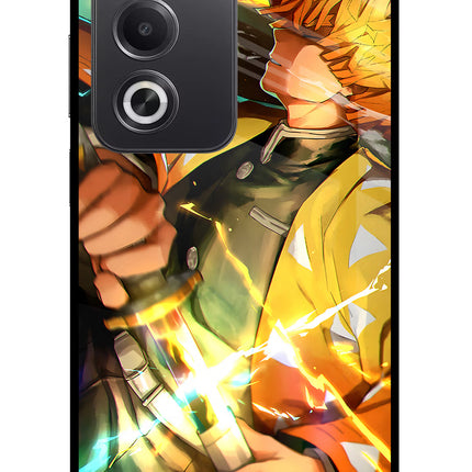 Demon Slayer Oppo A3 Pro 5G Glass Case Back Cover by Casekaro