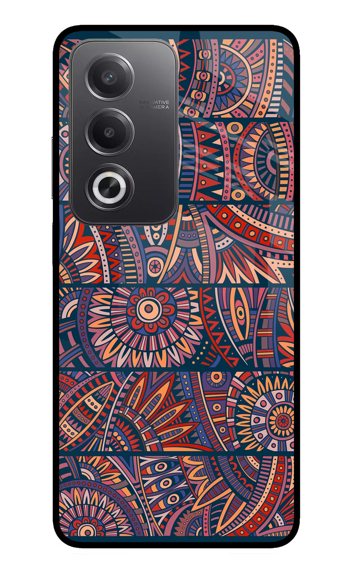 African Culture Design Oppo A3 Pro 5G Glass Case Back Cover by Casekaro
