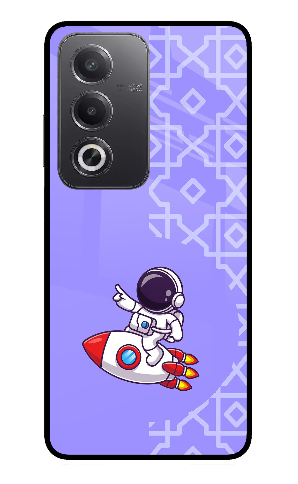Cute Astronaut Oppo A3 Pro 5G Glass Case