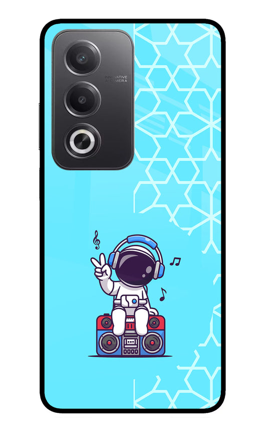 Cute Astronaut Chilling Oppo A3 Pro 5G Glass Case