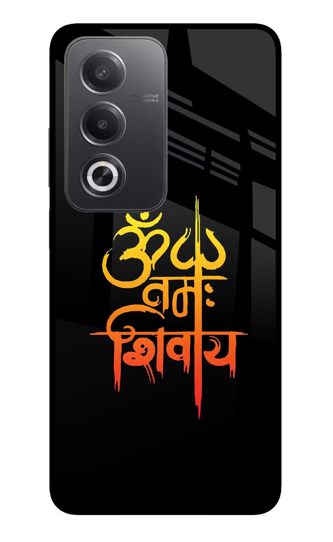 Om Namah Shivay Oppo A3 Pro 5G Glass Case Back Cover by Casekaro