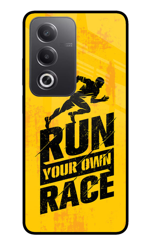 Run Your Own Race Oppo A3 Pro 5G Glass Case
