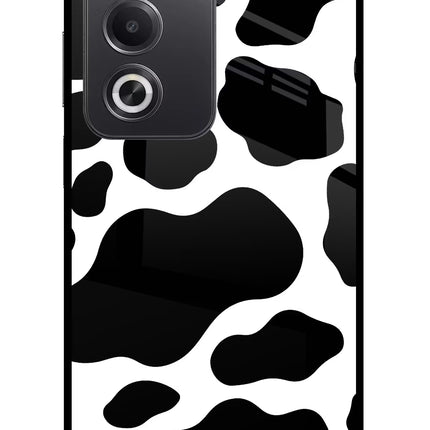 Cow Spots Oppo A3 Pro 5G Glass Case Back Cover by Casekaro