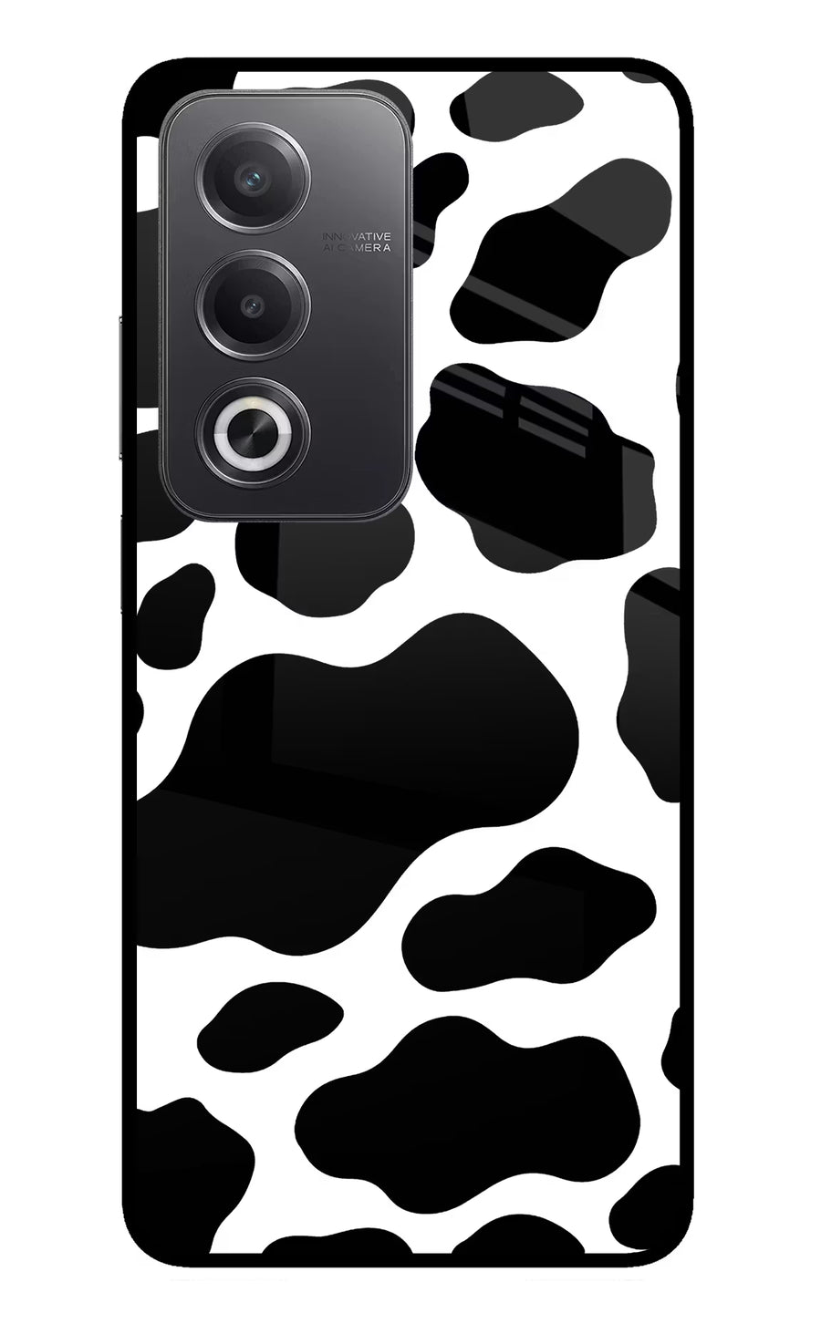 Cow Spots Oppo A3 Pro 5G Back Cover, Glass case