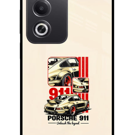 Classic Porsche 911 Oppo A3 Pro 5G Glass Case Back Cover by Casekaro