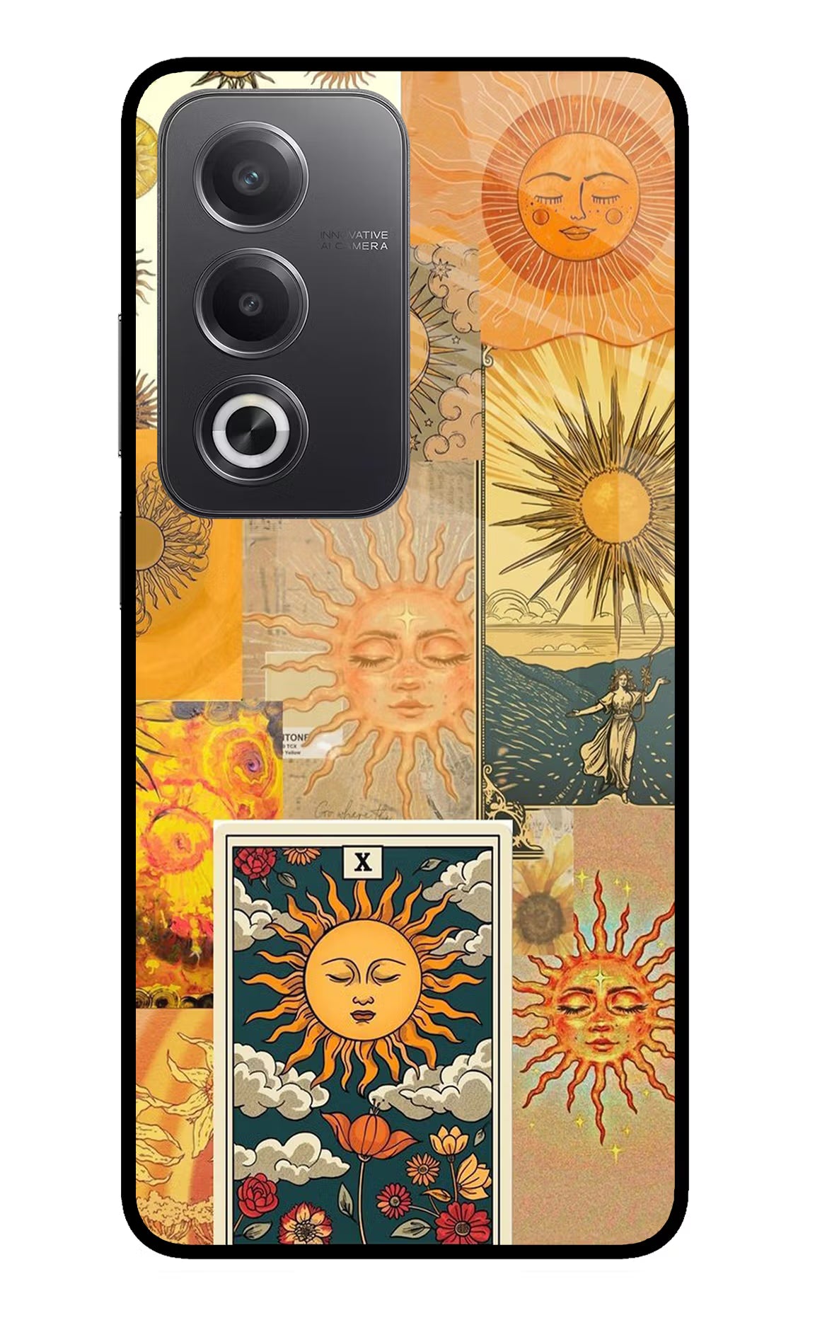Sun Oppo A3 Pro 5G Glass Case Back Cover by Casekaro