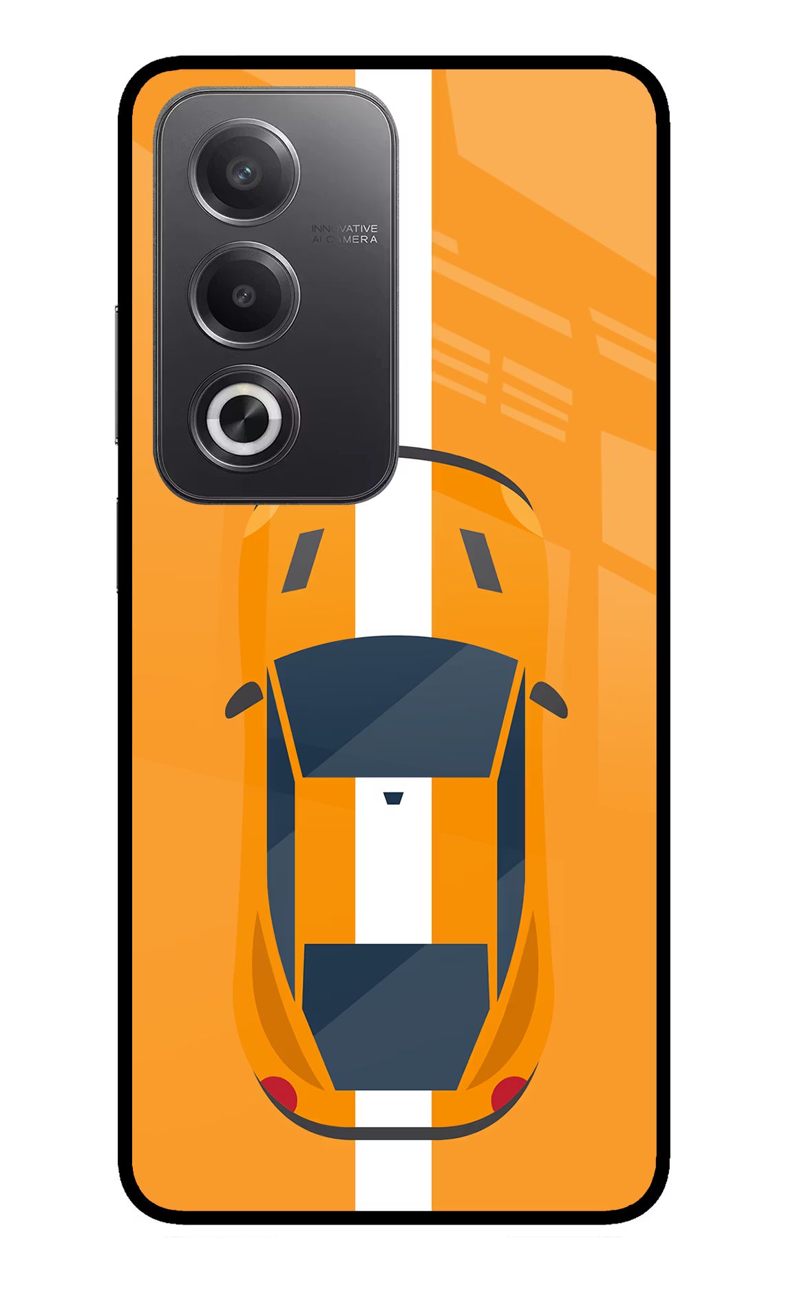 Highway Pursuit Oppo A3 Pro 5G Glass Case Back Cover by Casekaro