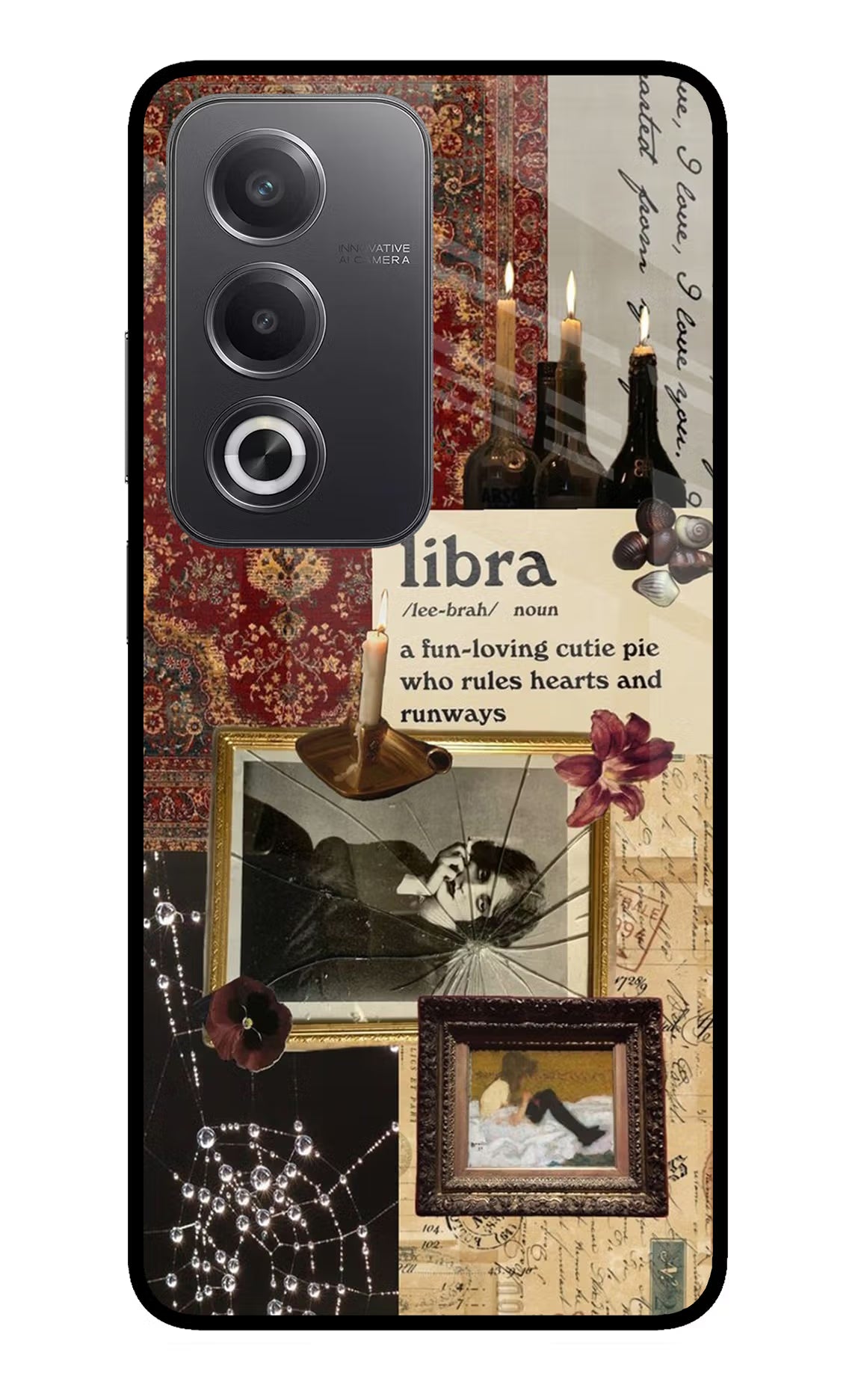 Libra Zodiac Oppo A3 Pro 5G Glass Case Back Cover by Casekaro