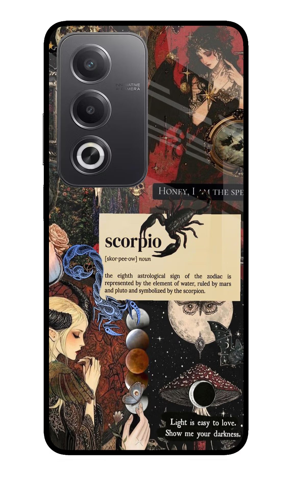 Scorpio Zodiac Oppo A3 Pro 5G Glass Case Back Cover by Casekaro