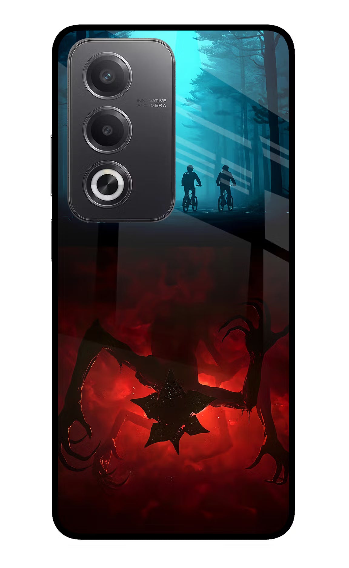 Ordinary Things Downside Up Oppo A3 Pro 5G Glass Case Back Cover by Casekaro