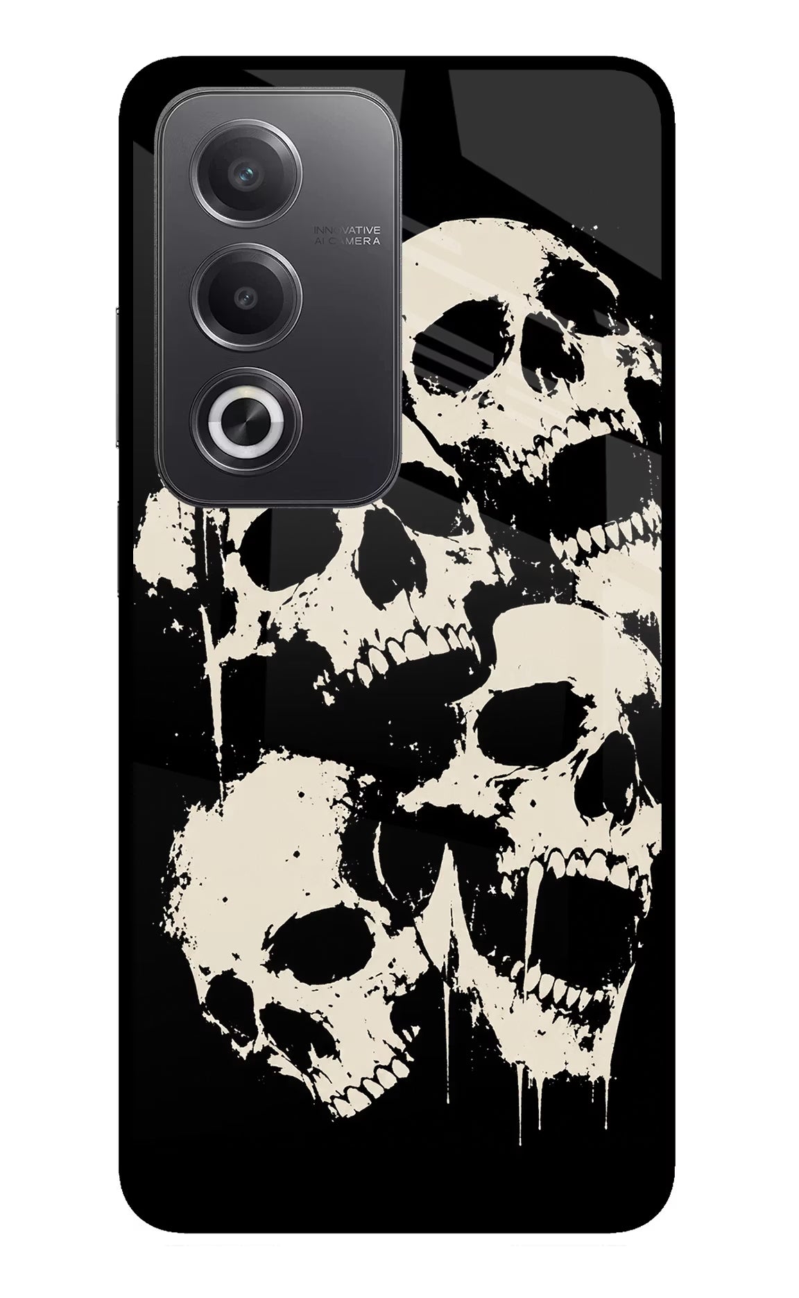 Dead Stack Oppo A3 Pro 5G Glass Case Back Cover by Casekaro