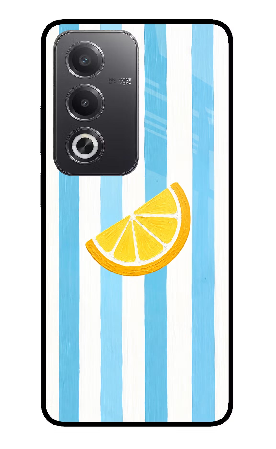 Summer Lemon Oppo A3 Pro 5G Glass Case Back Cover by Casekaro