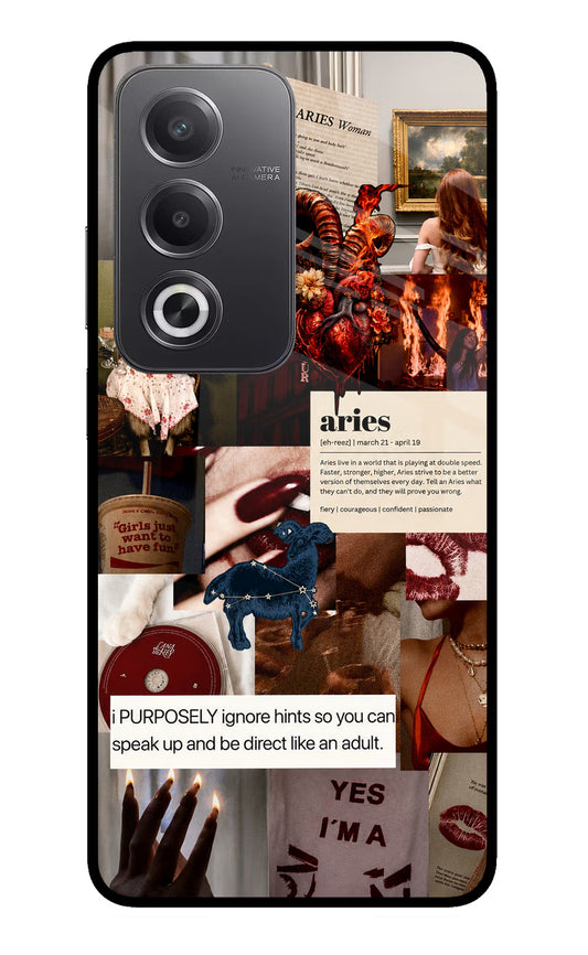 Zodiac Aries Oppo A3 Pro 5G Glass Case