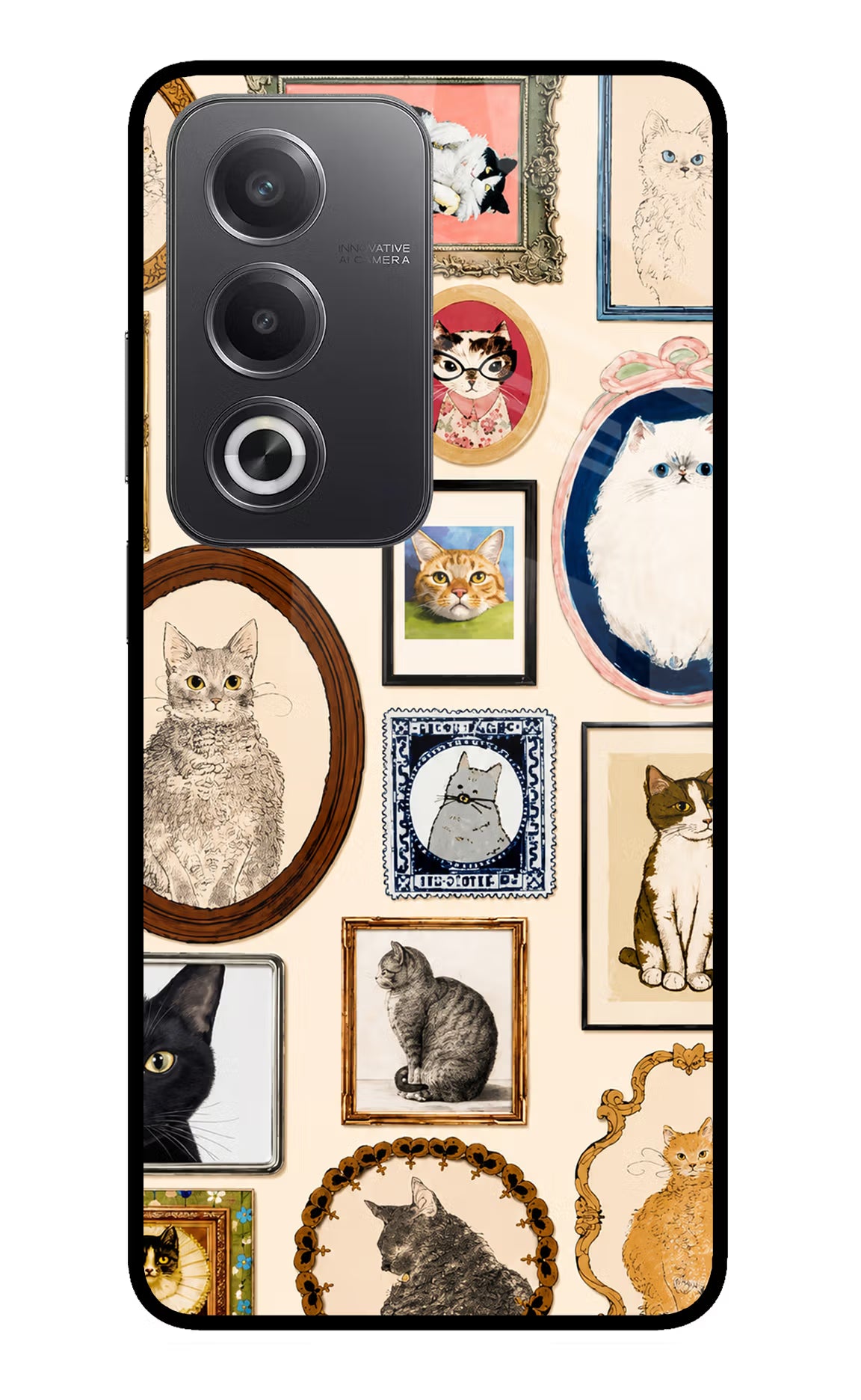 Mirror Cats Oppo A3 Pro 5G Glass Case
