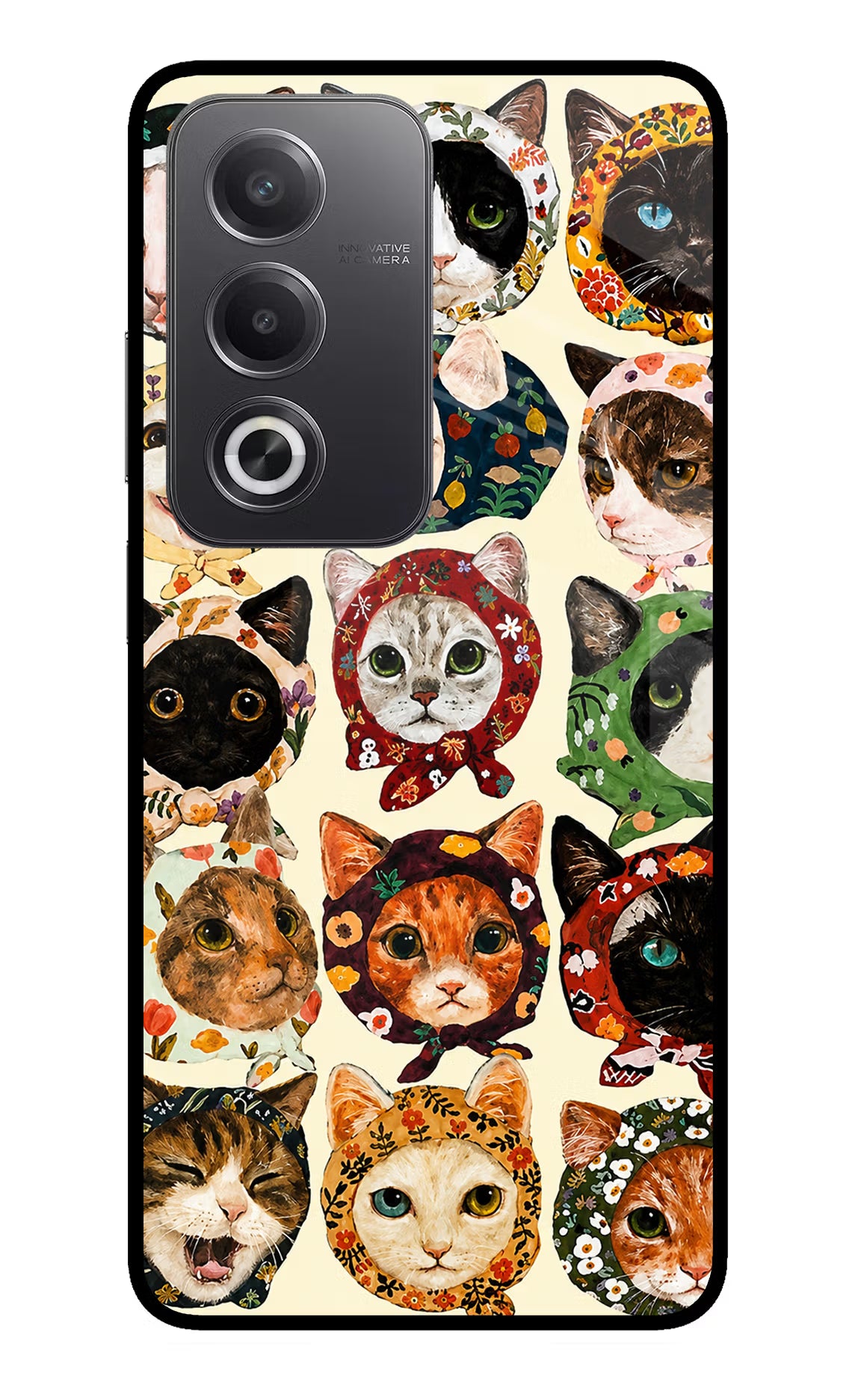 Cool Cat Oppo A3 Pro 5G Glass Case