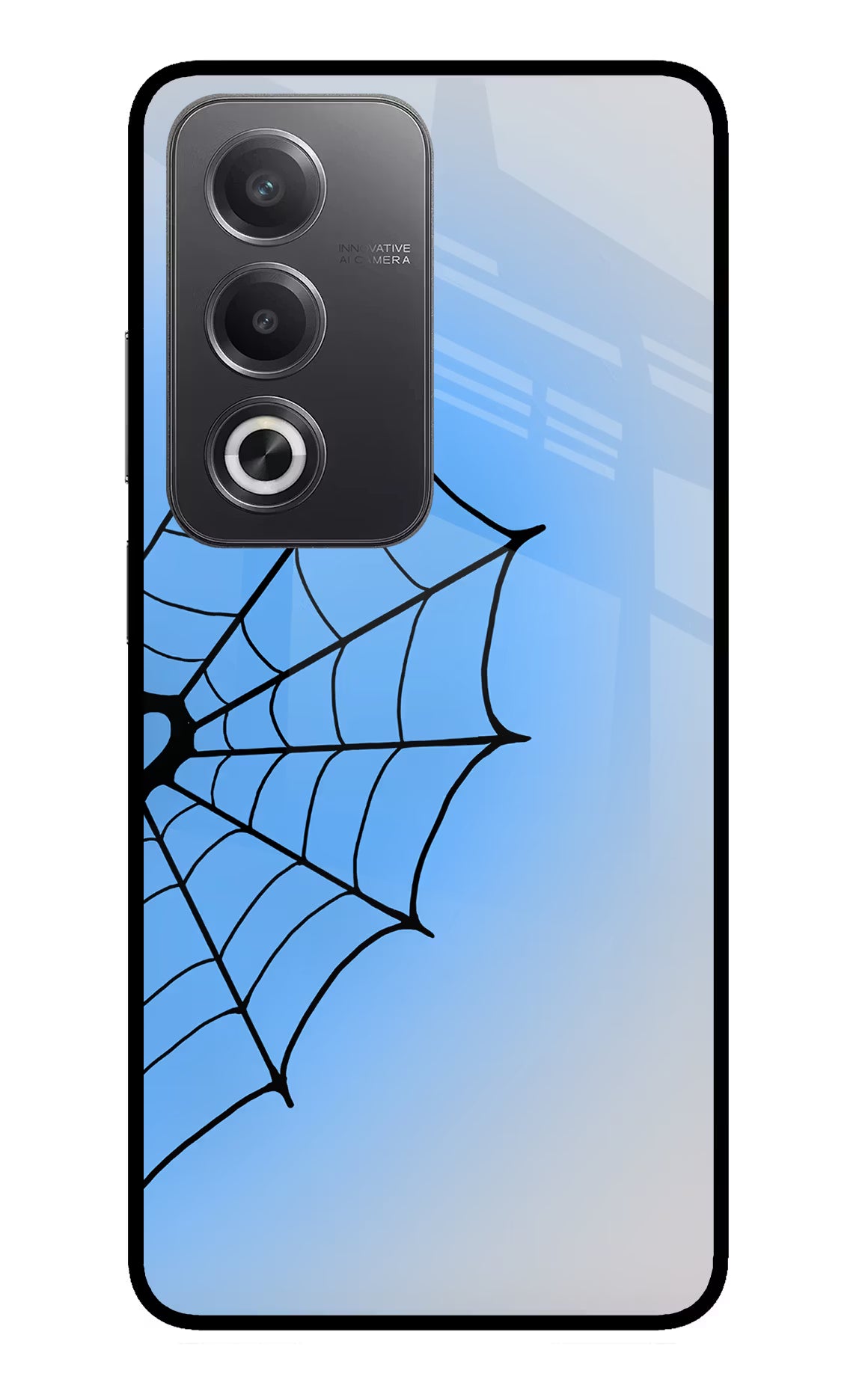 Blue Web Oppo A3 Pro 5G Glass Case