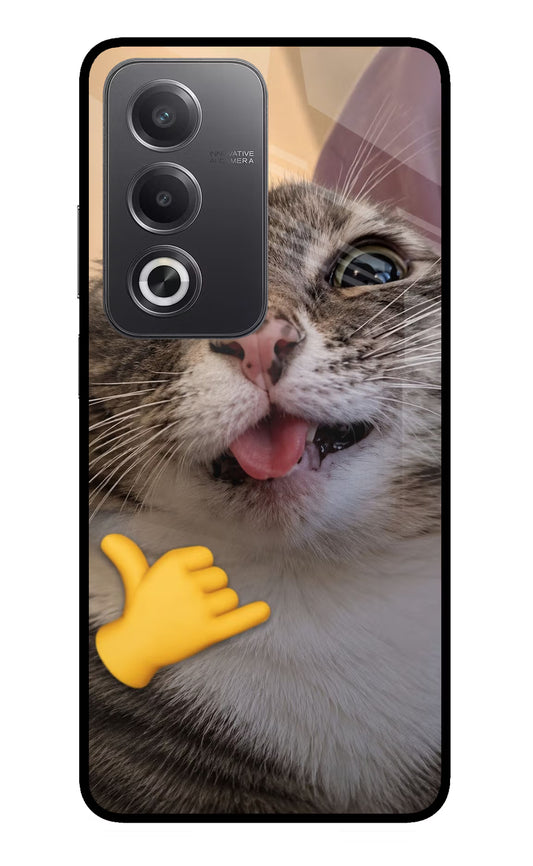 Silly Cat Call Oppo A3 Pro 5G Glass Case