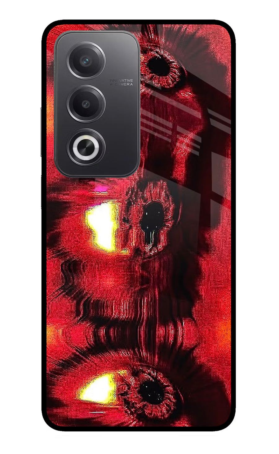 Fire Eye Oppo A3 Pro 5G Back Cover, Glass case