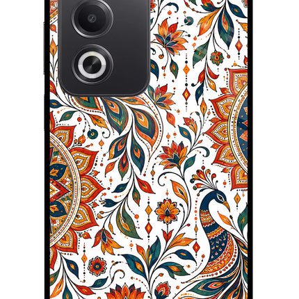 White Mayura Oppo A3 Pro 5G Glass Case