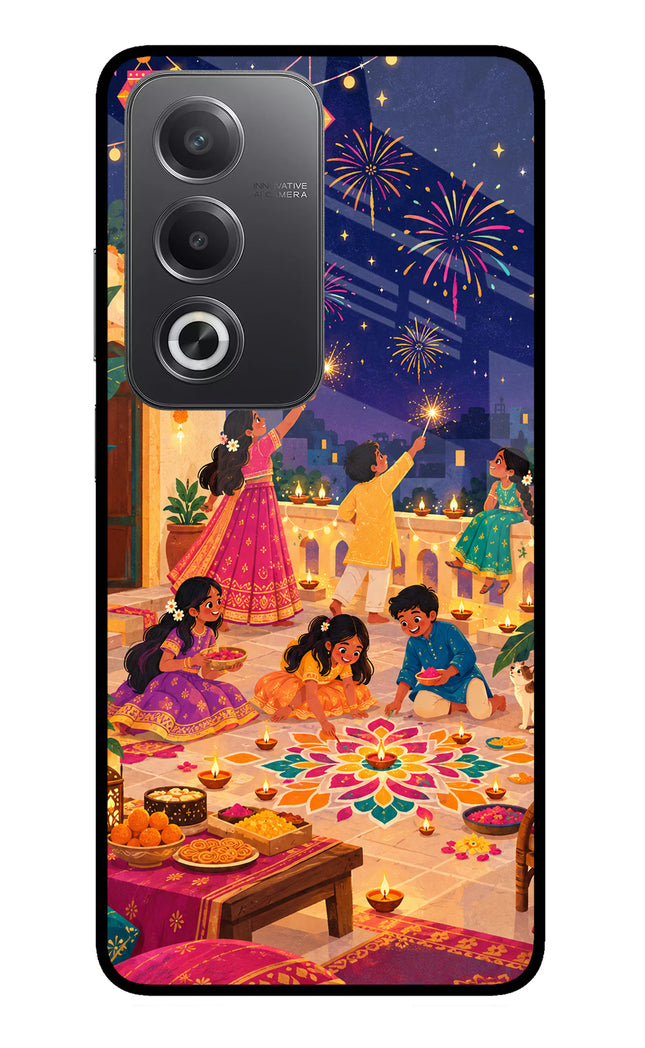 Diwali Night Oppo A3 Pro 5G Glass Case