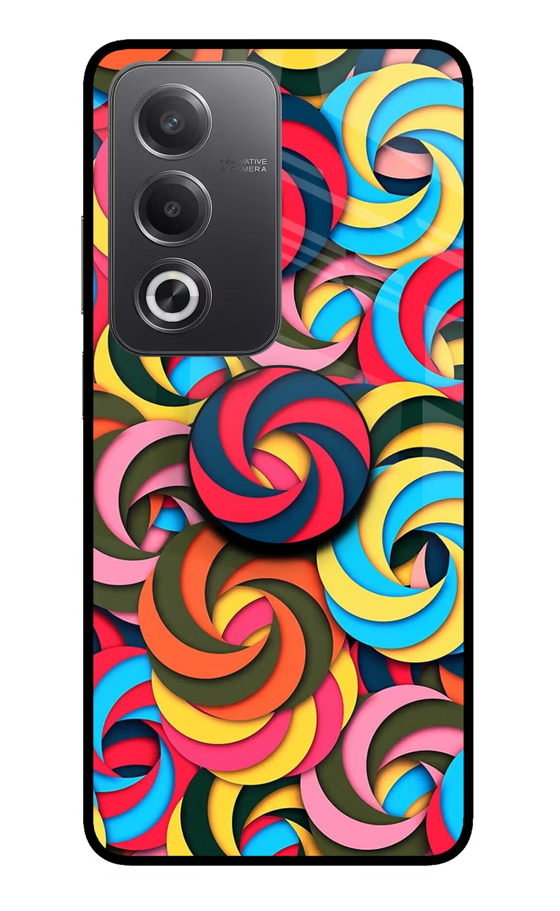 Spiral Pattern Oppo A3 Pro 5G Pop Case by Casekaro