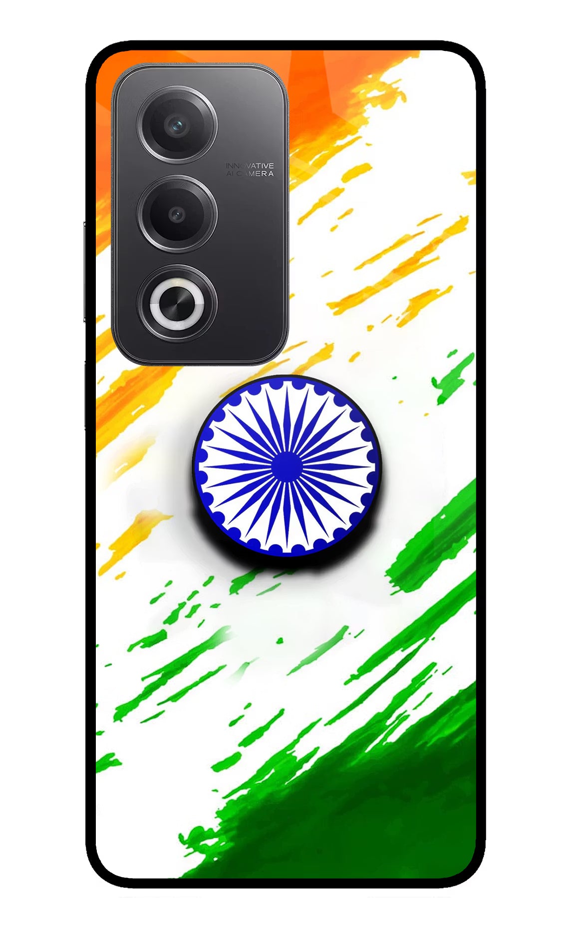 Indian Flag Ashoka Chakra Oppo A3 Pro 5G Pop Case by Casekaro