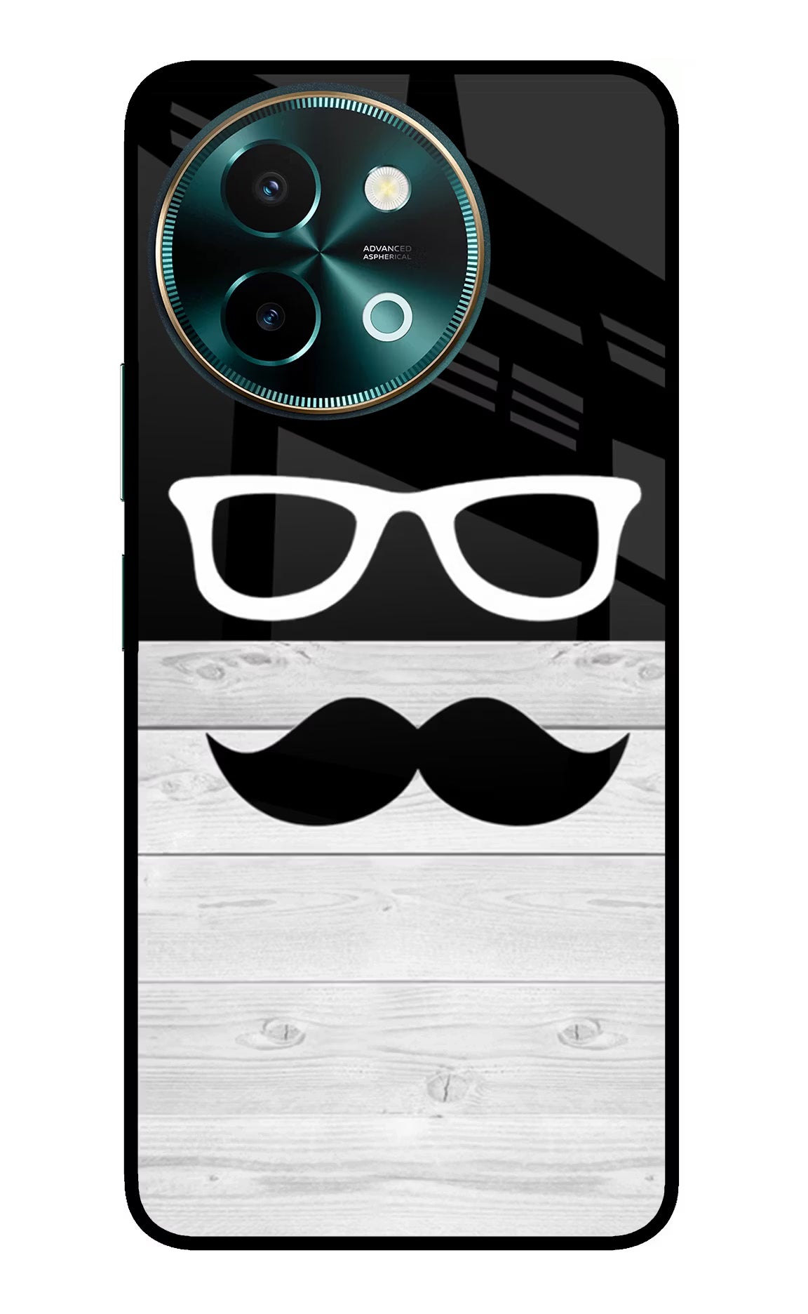 Mustache Vivo Y58 5G Glass Case
