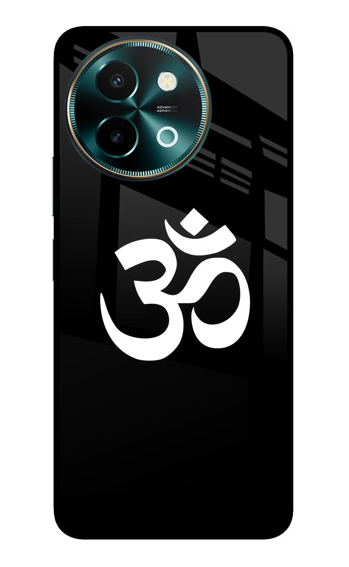 Om Vivo Y58 5G Glass Case Back Cover by Casekaro