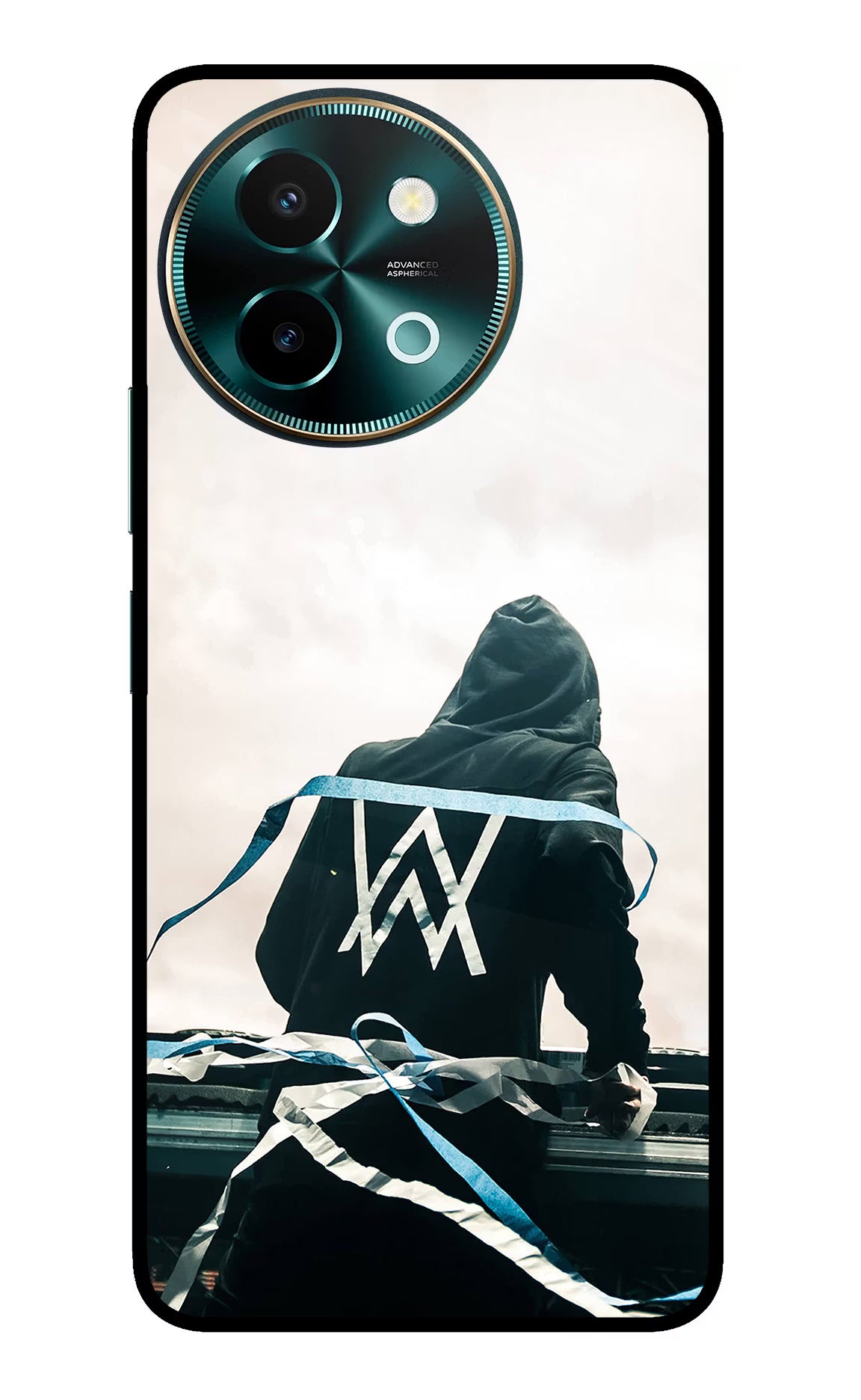 Alan Walker Vivo Y58 5G Glass Case Back Cover by Casekaro