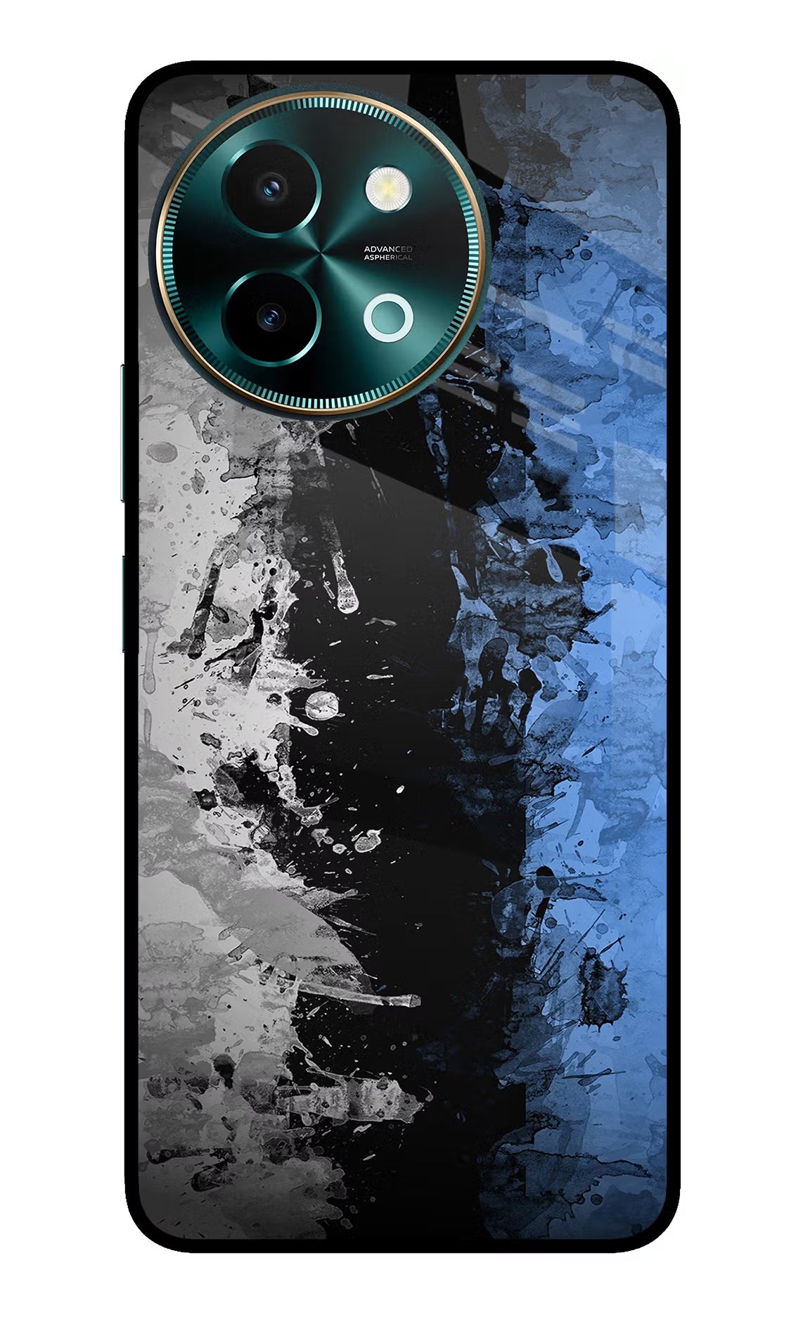 Artistic Design Vivo Y58 5G Glass Case Back Cover by Casekaro